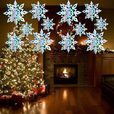 3D холографски снежинки (6 бр.) | HOLOFLAKE