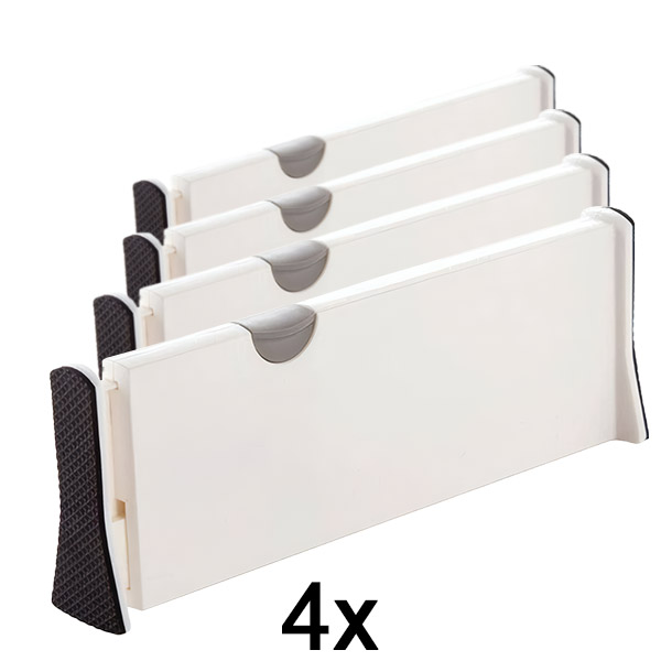 4x Регулируеми Разделители за Чекмеджета или Рафтове | DIVISERINO