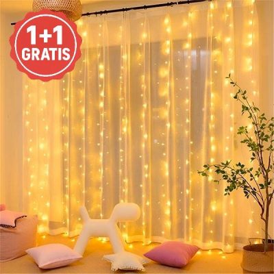 Коледни LED светлини тип завеса - | CURLIGHT 1+1 БЕЗПЛАТНО